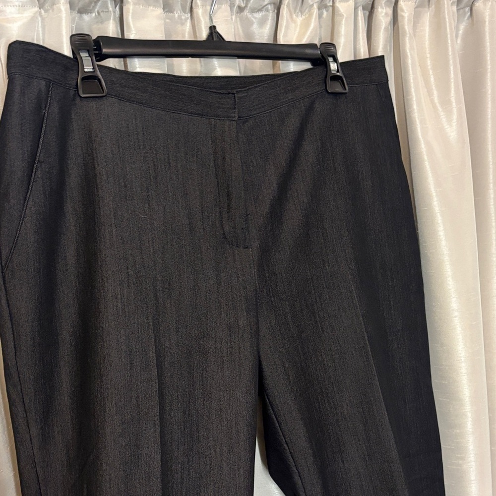 Ruby Rd. Charcoal Dress Pants for women, size 12, straight leg
